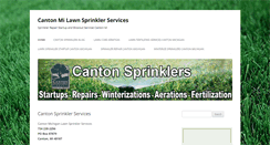Desktop Screenshot of cantonsprinklers.com