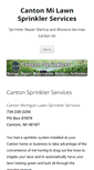 Mobile Screenshot of cantonsprinklers.com